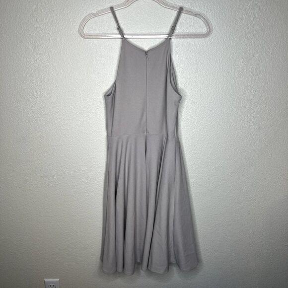Lulu's Irresistible Charm Grey Fit & Flare Midi A-Line Dress Size Small - Picture 3 of 7